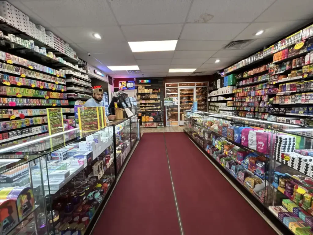 elevate vape and tobacco store interior in yukon ok